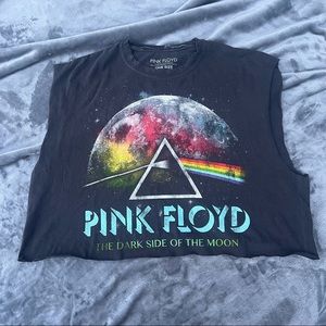 Pink Floyd Distressed Crop Top